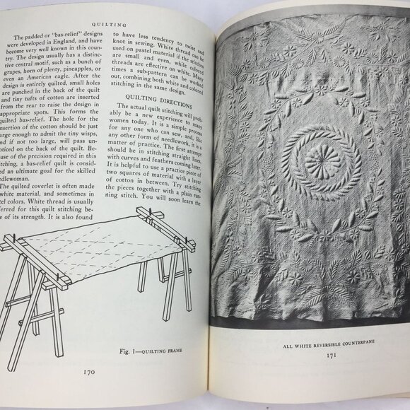 Vintage 1948 The Standard Book Of Quilt Making And Collecting Marguerite Ickis - Picture 8 of 13